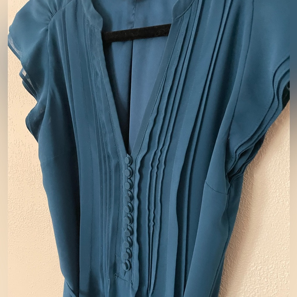 Short Sleeve, Short Blue Dress - Size 6
